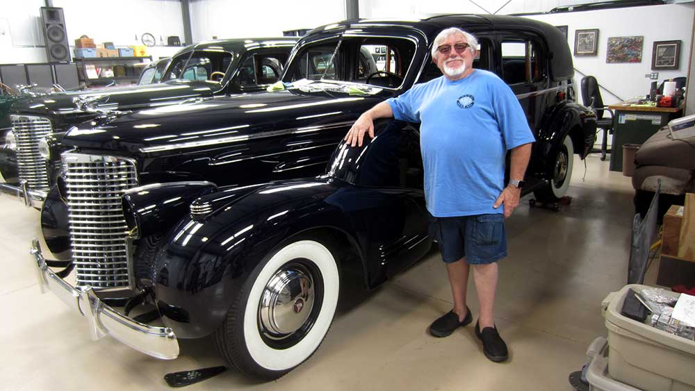 3)-Ron-Tinkey-with-his-1938-Cadillac-V-16-towncar