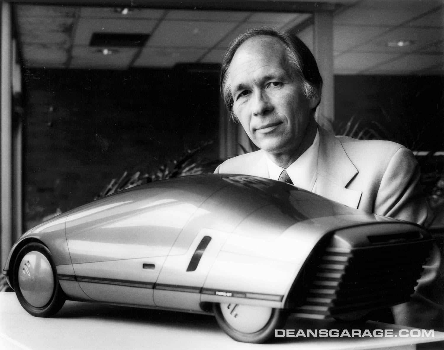 Don Schwarz with model